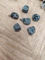 Sneeuwvlok obsidiaan hangertje