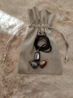 Verwisselbare hangers tijgeroog, sneeuwvlok obsidiaan, hematiet nr. 3