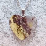 Mosagaat hartvormige ketting nr. 2-3