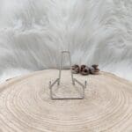 Metalen houder zilver maat L