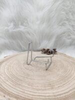 Metalen houder zilver maat L-2