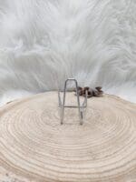 Metalen houder zilver maat L-3