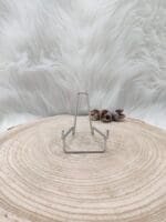 Metalen houder zilver maat L