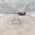 Metalen houder zilver maat M