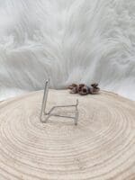 Metalen houder zilver maat M