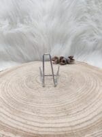 Metalen houder zilver maat M-3