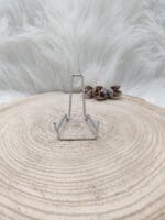 Metalen houder zilver maat M