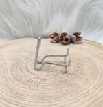 Metalen houder zilver maat S-2