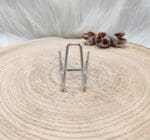 Metalen houder zilver maat S-3