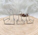 Metalen houder zilver maat S,M,L