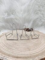 Metalen houder zilver maat S,M,L