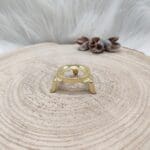 Standaard voor edelsteenbollen goudkleurig