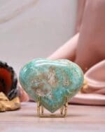 Caribbean blue calciet hart nr. 3