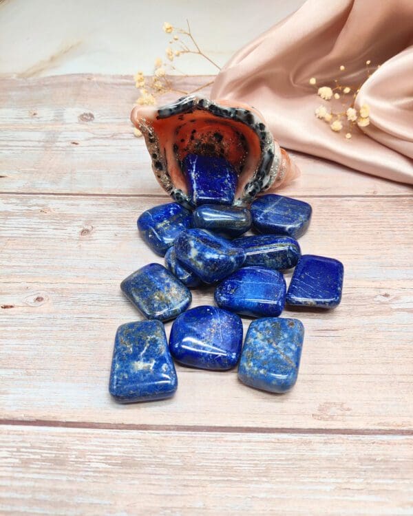 Lapis lazuli trommelstenen