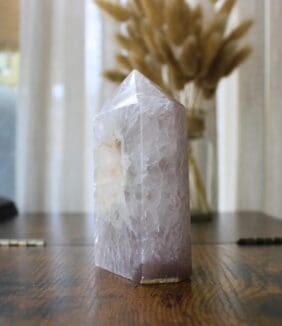 Agaat met bergkristal punt nr. 1-2