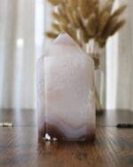 Agaat met bergkristal punt nr. 2-4