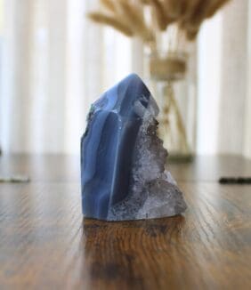 Agaat met bergkristal punt nr. 6-2