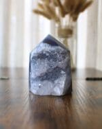 Agaat met bergkristal punt nr. 6