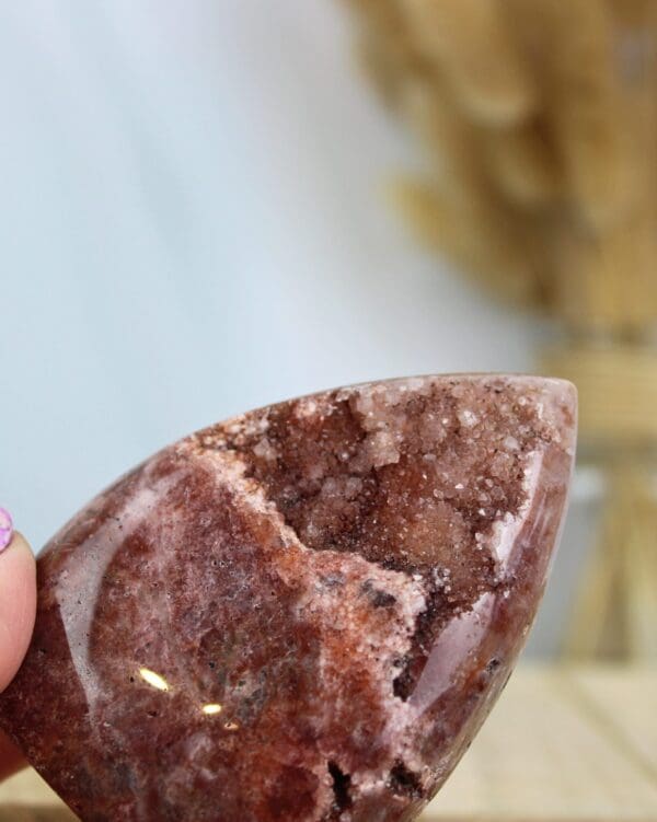 Rode jaspis druzy vlam nr. 6-5