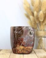 Versteend hout waxinelichthouder nr. 1-4