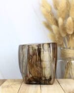 Versteend hout waxinelichthouder nr. 1-6