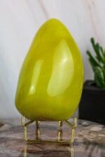Groene opaal sculptuur nr. 1-4