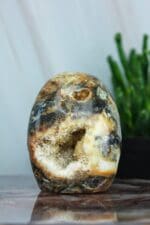 Zebra agaat druzy sculptuur nr. 3