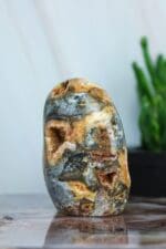 Zebra agaat druzy sculptuur nr. 3-4