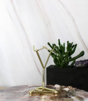 Ruitvormige metalen edelstenen houder-2