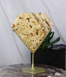 Crazy lace agaat diamant op standaard nr. 3-2