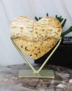 Crazy lace agaat hart op standaard nr. 1