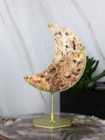 Crazy lace agaat maan op standaard nr. 3