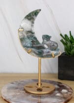 Mosagaat maan met huilende wolf op standaard nr. 1