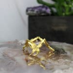 Vlinder houder goud maat S