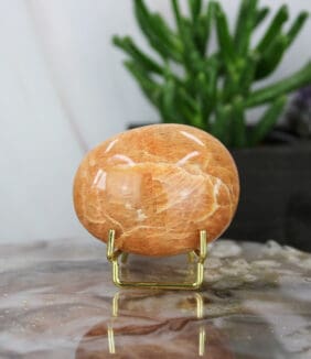 Zwarte maansteen handsteen nr. 5-2