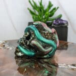 Orgonite schedel met slangen nr. 1-4