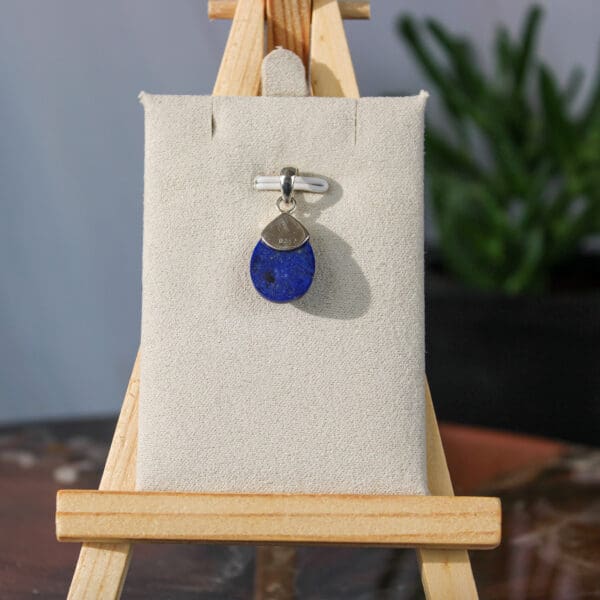 Zilveren lapis lazuli hanger-3