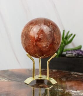 Edelstenen bolhouder (goud)-5