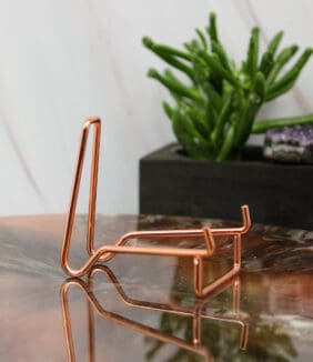 Metalen edelstenen houder rosé maat L-2