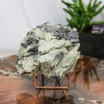 Metalen edelstenen houder rosé maat L-4