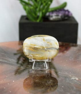 Blauwe opaal andes handsteen nr. 3-2