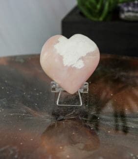 Roze andes opaal hart nr. 3-2