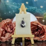 Amethist vlinder druppel hanger - Afbeelding 2