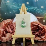 Groene aventurijn vlinder hanger