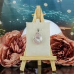 Rozenkwarts vlinder druppel hanger - Afbeelding 2