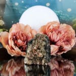 Zwarte toermalijn met mica ruw nr. 10 - Afbeelding 2