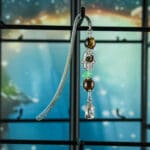 Boekenlegger met tijgeroog en groene aventurijn nr. 2-2