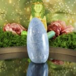 Blauwe calciet sculptuur nr. 1-2