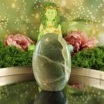 Groene maansteen sculptuur nr. 1