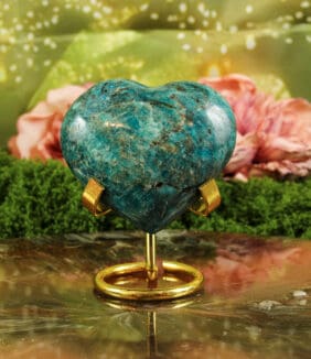 Blauwe apatiet hart nr. 1